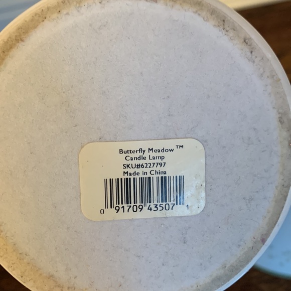 Rare LENOX Butterfly Meadow Candle Lamp With Shade, retired design 10.5" tall - Picture 5 of 6